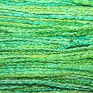 Handspun Twist Yarns | 2-Ply | Merino / Silk | Lime Slushie