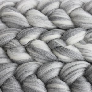 Merino - Natural Roving - Undyed Combed Top - Blended Natural Colours