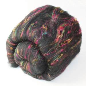 Spinning Fiber Batt - Merino / Sari Silk - All Colours