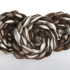 Corriedale - Natural Roving - Undyed Combed Top - Blended Natural Colours