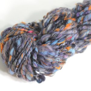 Handspun Thick and Thin Yarn | Mixed Fibers | Batt Barf
