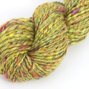 Handspun Yarn - Aran Weight - Mardi Gras