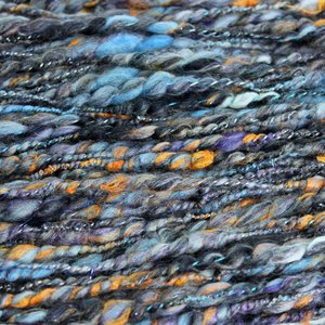 Handspun Thick and Thin Yarn | Mixed Fibers | Batt Barf