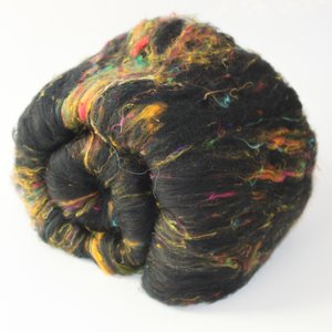 Spinning Fiber Batt - Merino / Sari Silk - All Colours