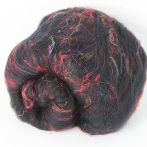 Spinning Fiber Batt - Merino / Sari Silk - All Colours