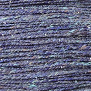 Handspun Beaded Yarn | Merino / Muga Silk / Flax | Galaxy