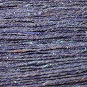 Handspun Beaded Yarn | Merino / Muga Silk / Flax | Galaxy