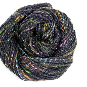 Handspun Beaded Yarn | Mixed Wools | Disco Fever