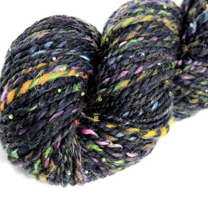 Handspun Beaded Yarn | Mixed Wools | Disco Fever