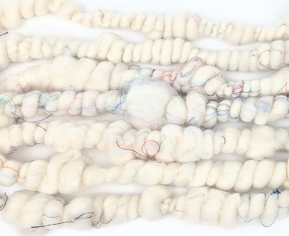 Handspun Art Yarn | Beehive Yarn | Coil Yarn