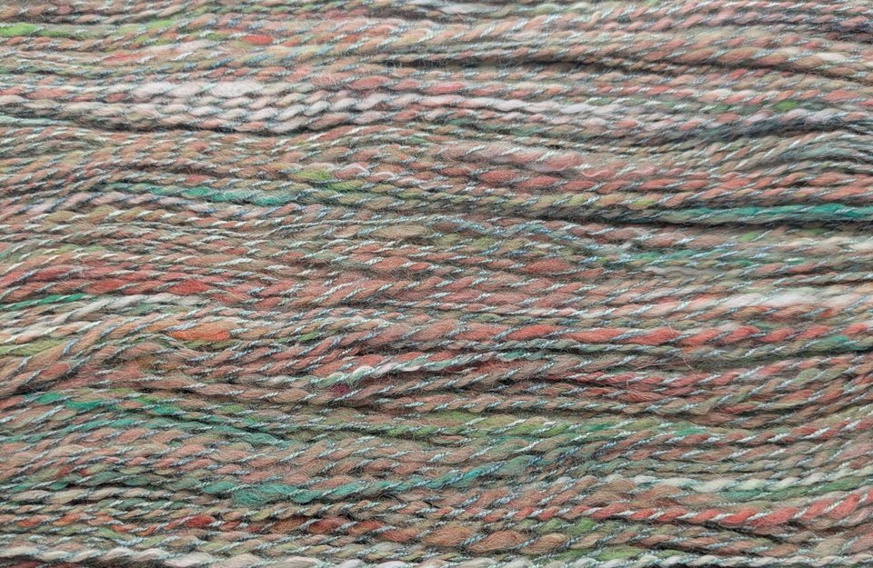 Handspun Twists Yarn | Wool / Silk | Pine Forest