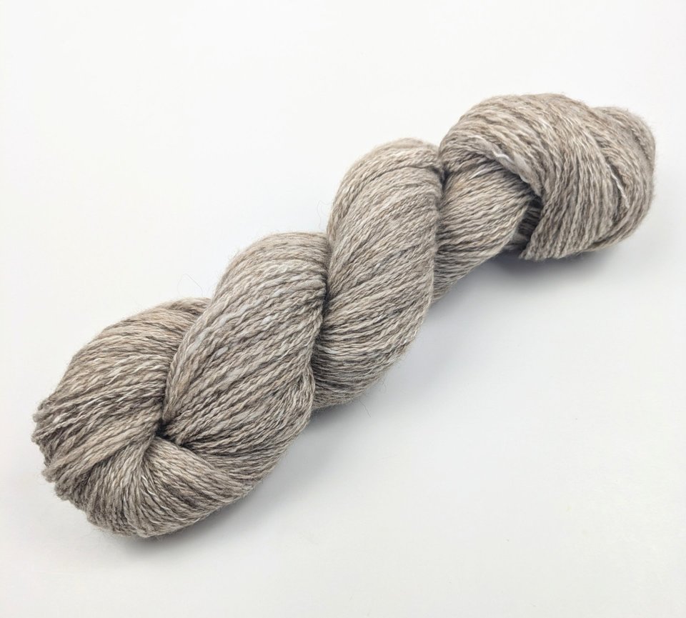 Handspun Yarn | Mulberry Silk / Camel / Angora / Yak / Merino | 2-Ply Yarn