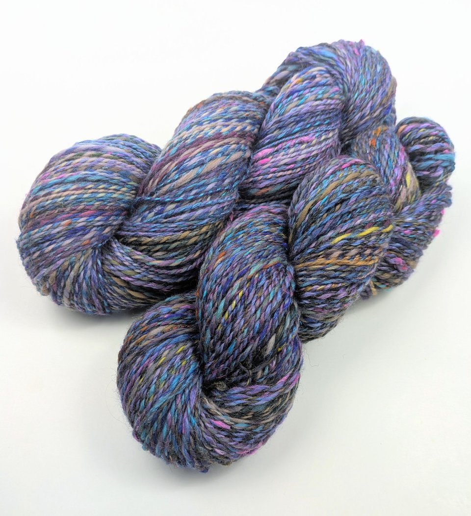 Handspun Yarn | Mixed Fibers | 2-Ply Yarn