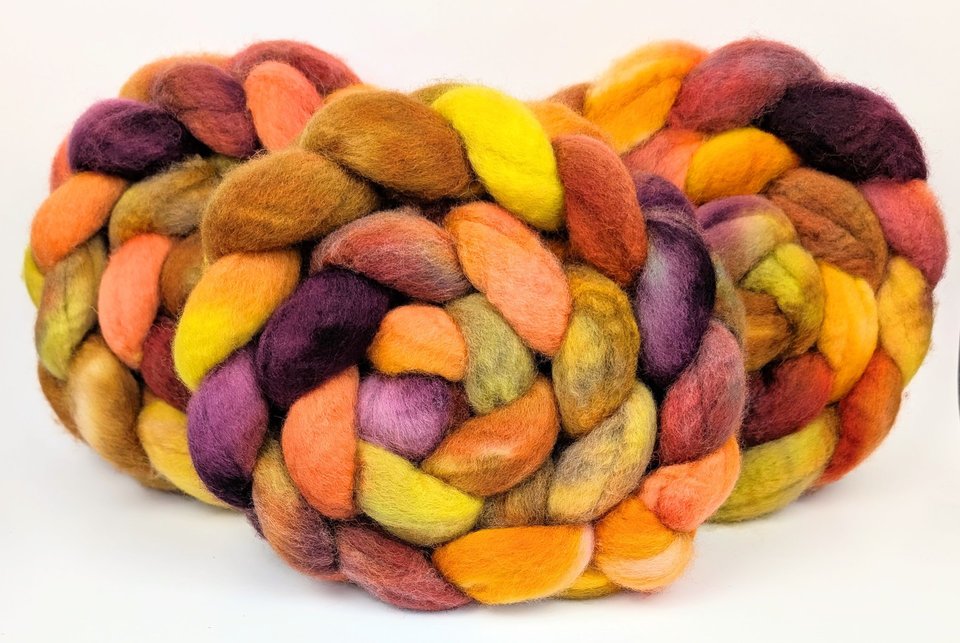 Hand Painted Top / Roving | BFL | Cornucopia