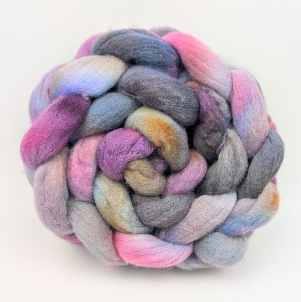 Hand Painted Top / Roving | Advent Day 18 | Polwarth | Conjurer