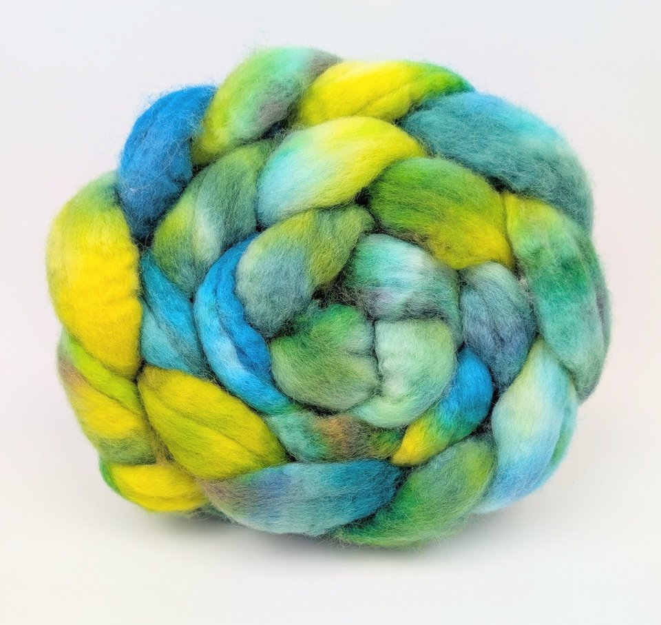 Hand Painted Top / Roving | Advent Day 5 | BFL | Bananas In Pyjamas