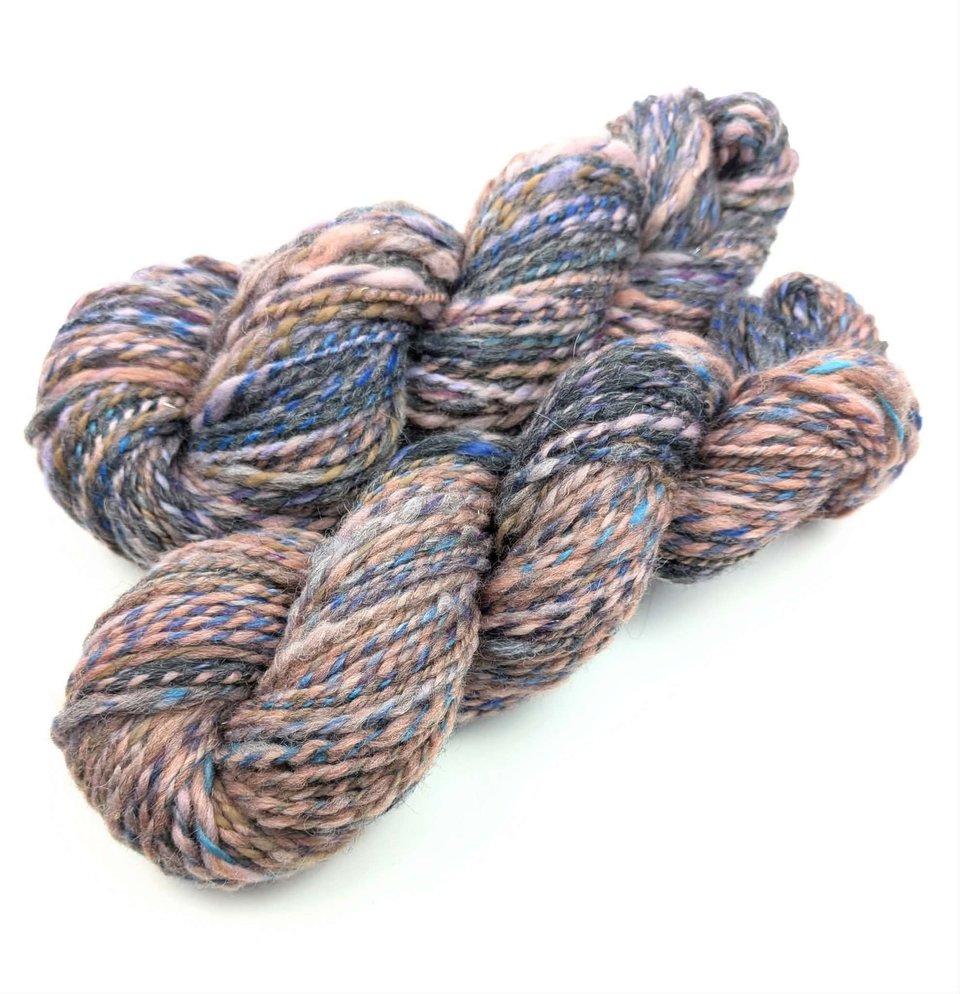 Handspun Yarn | Mixed Fibers | 2-Ply Yarn