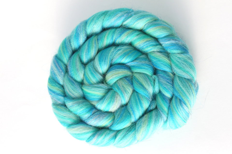 Blended Roving / Combed Top | Merino / Angelina | Whirlpool