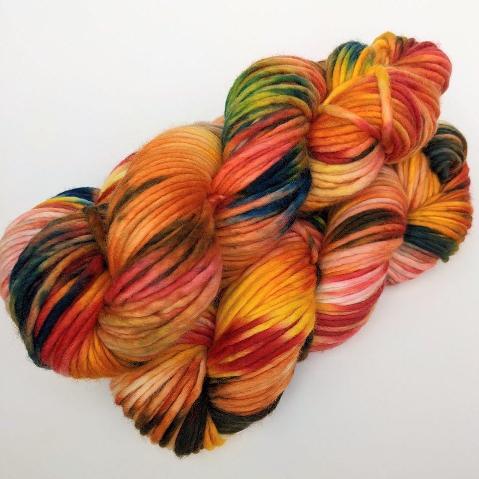 Hand Dyed Yarn | Superwash Merino / Cashmere / Nylon | Fire and Brimstone