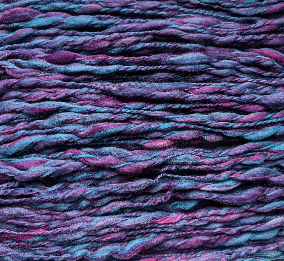 Handspun Thick and Thin Yarn | Merino | Gumball
