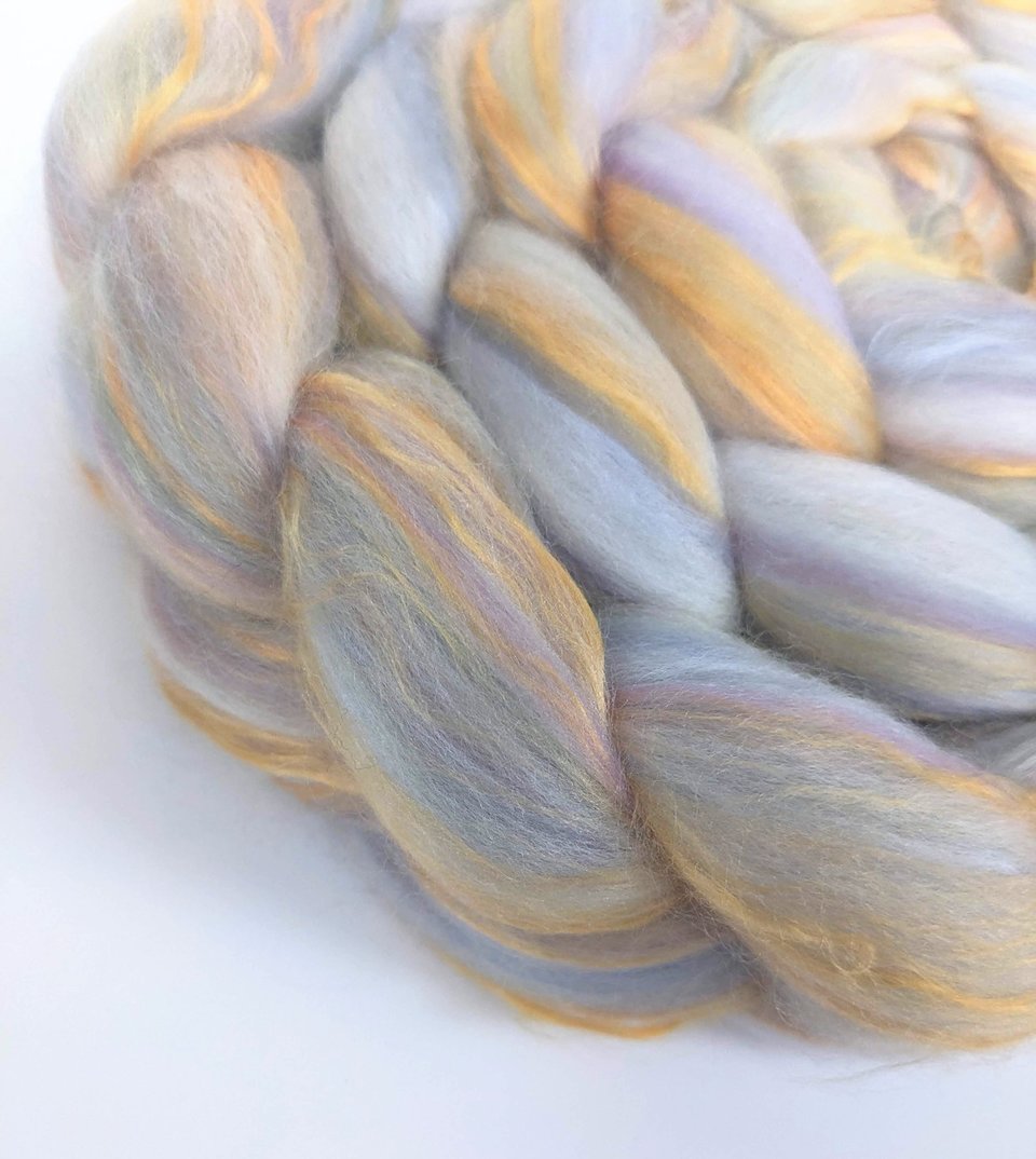 Merino Roving / Combed Top - Spinning Fiber - Custom Blended - Apollo