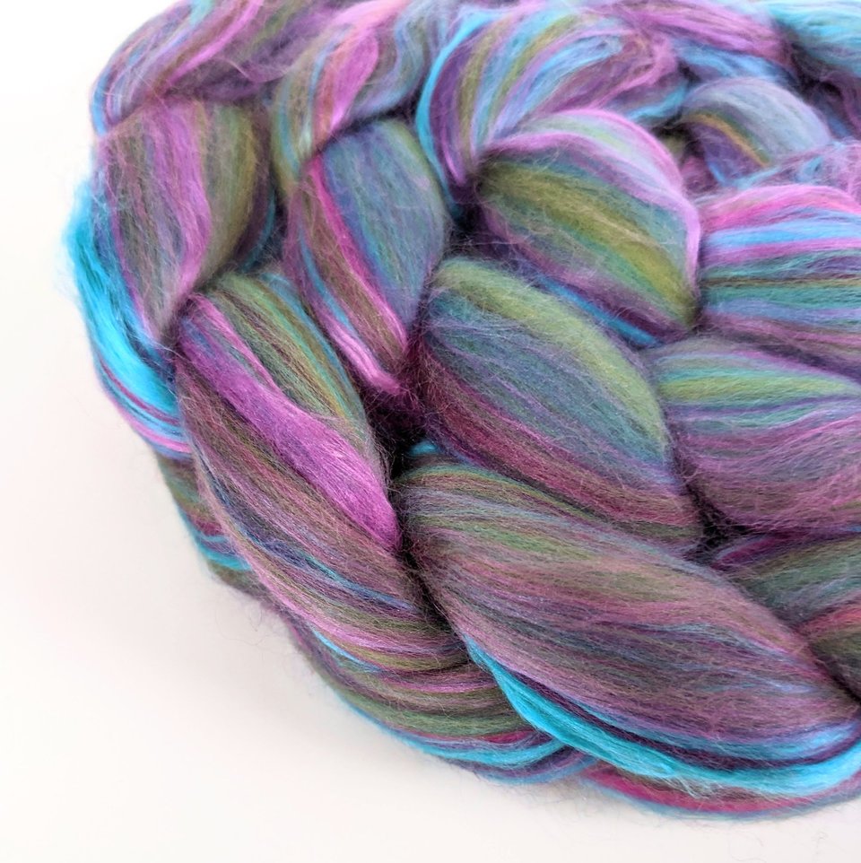 Merino Roving / Combed Top - Spinning Fiber - Custom Blended - Spellbound