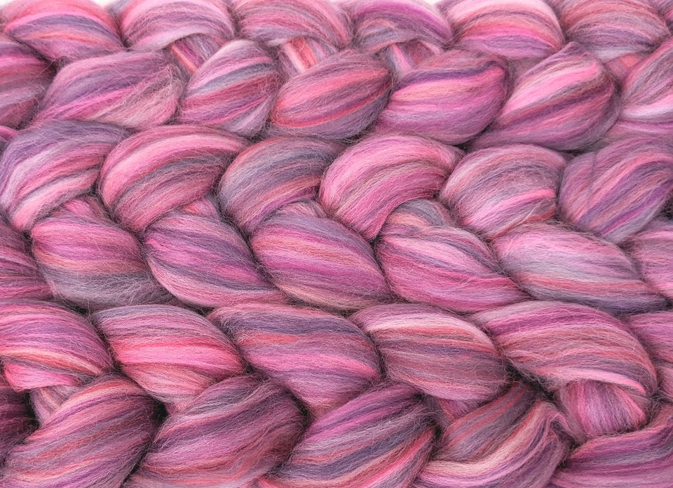 Blended Roving / Combed Top | Merino | Spinning Fiber | Fiesta