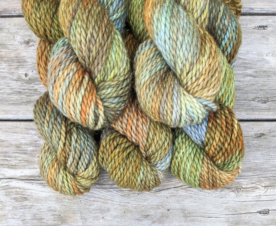 Hand Dyed. Hand Painted Yarn - Baby Alpaca / Merino - Beachcomber