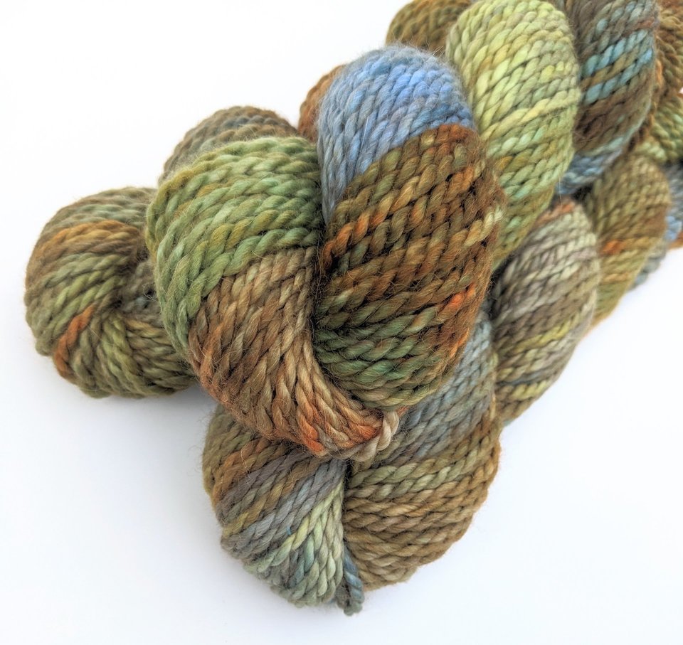 Hand Dyed. Hand Painted Yarn - Baby Alpaca / Merino - Beachcomber