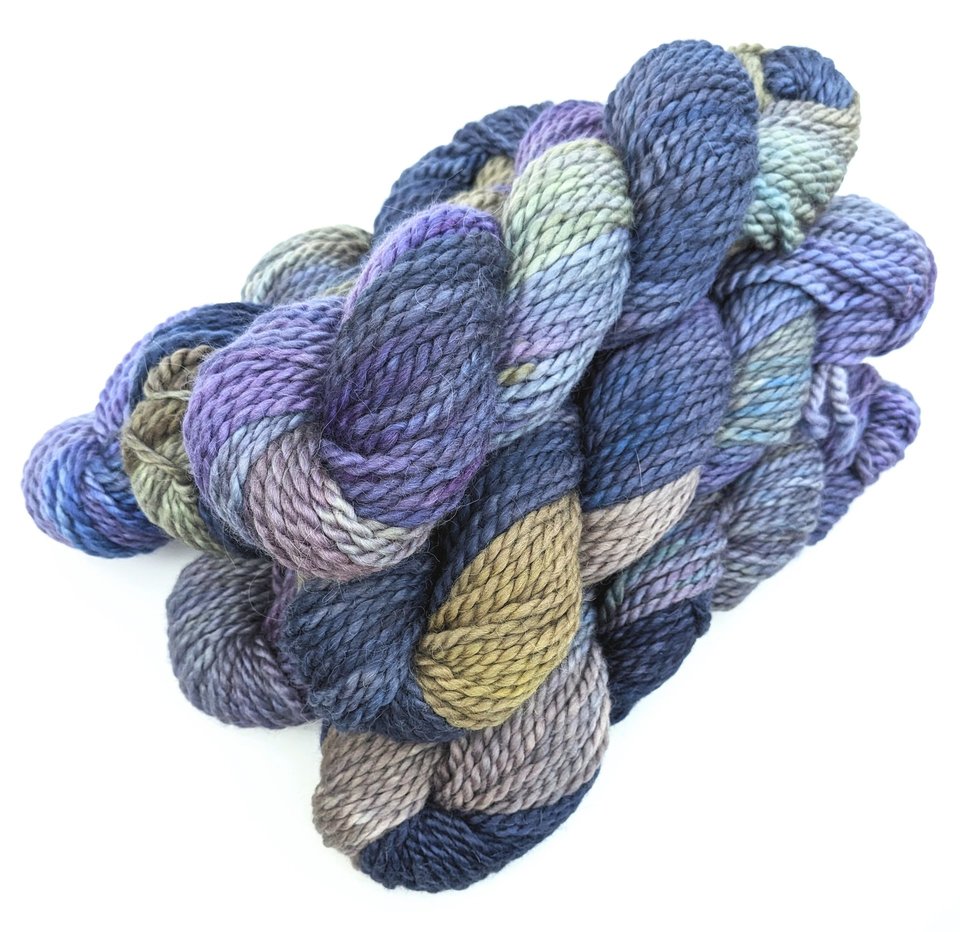 Hand Dyed. Hand Painted Yarn - Baby Alpaca / Merino - Titanium