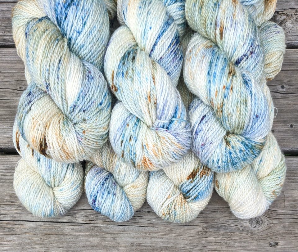 Hand Dyed / Painted Yarn | Fingering Weight |  SW Merino / Silk / Cashmere | Daybreak