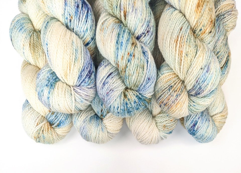 Hand Dyed / Painted Yarn | Fingering Weight |  SW Merino / Silk / Cashmere | Daybreak