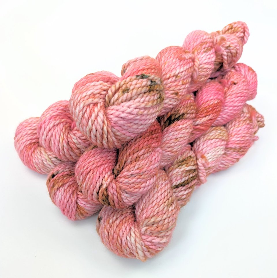 Hand Dyed. Hand Painted Yarn - Baby Alpaca / Merino - Bed Of Roses