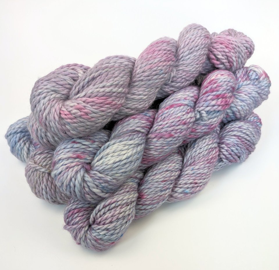 Hand Dyed. Hand Painted Yarn - Baby Alpaca / Merino - Calm Before The Storm