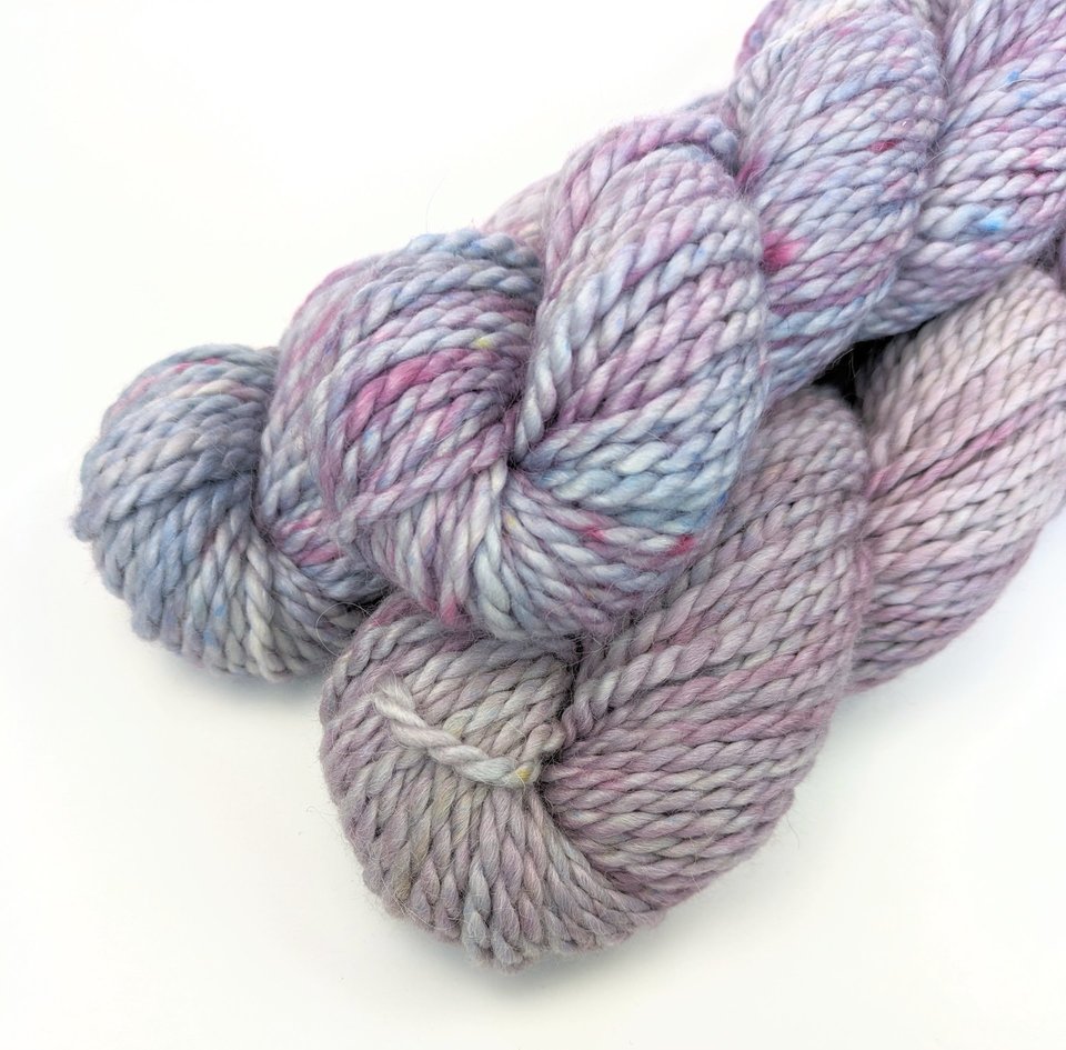Hand Dyed. Hand Painted Yarn - Baby Alpaca / Merino - Calm Before The Storm