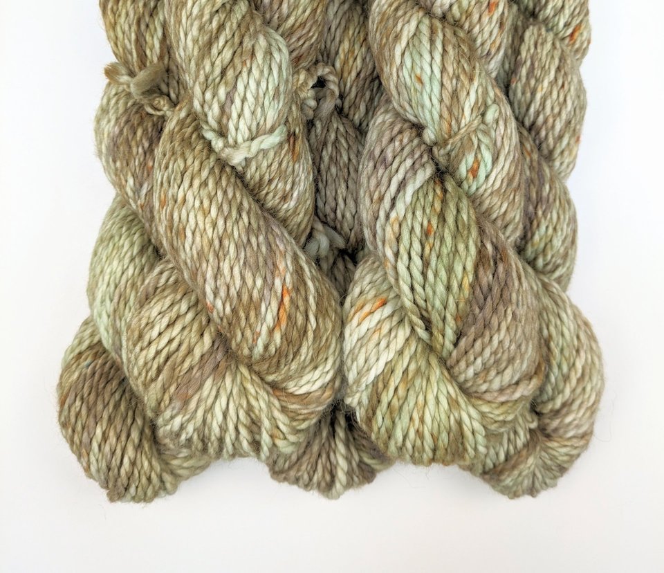 Hand Dyed. Hand Painted Yarn - Baby Alpaca / Merino - Gilded Age