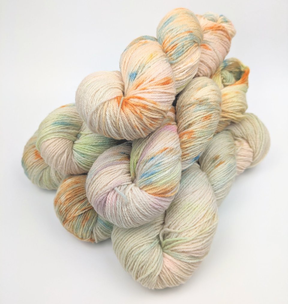 Hand Dyed / Painted Yarn | Fingering Weight | Merino / Camel | Nursery Rhyme