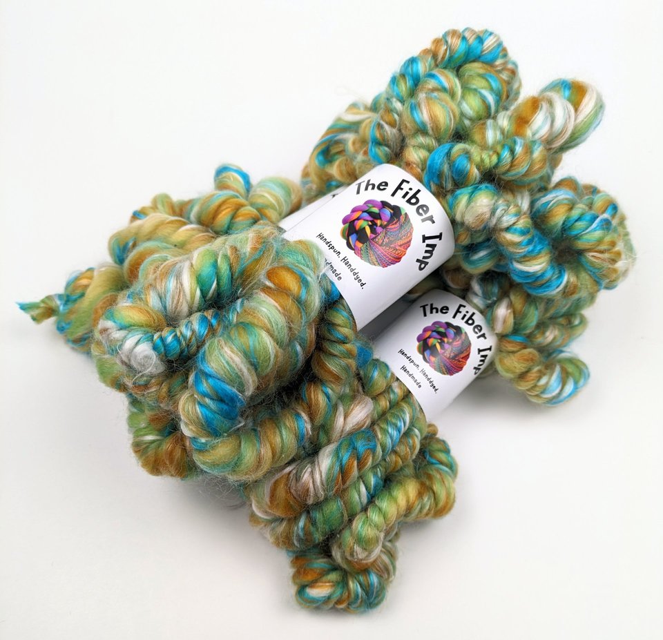 Handspun Art Yarn | Beehive Yarn | Coil Yarn