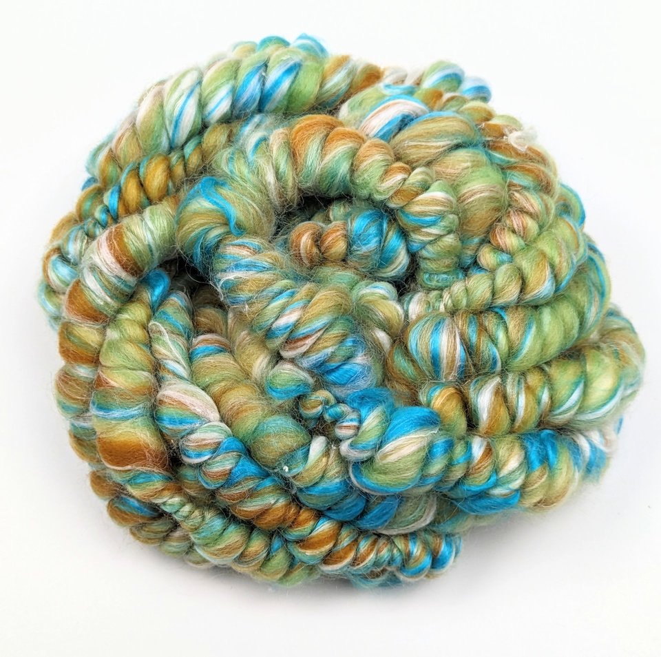 Handspun Art Yarn | Beehive Yarn | Coil Yarn