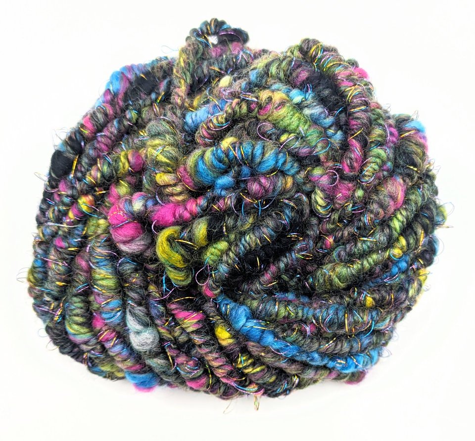 Handspun Art Yarn | Beehive Yarn | Coil Yarn
