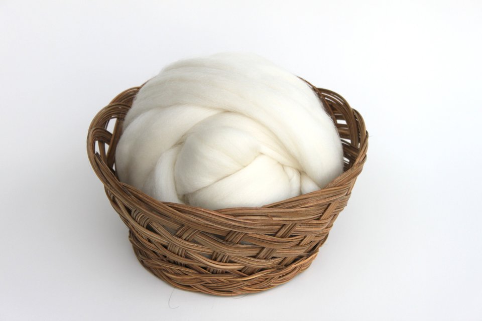 Polwarth - Natural Roving - Undyed Combed Top