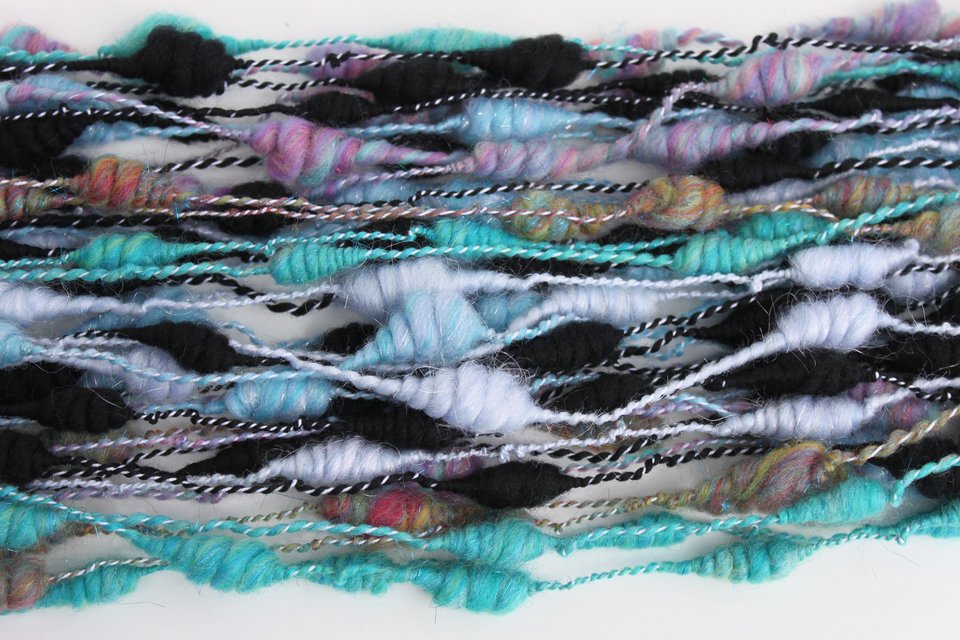 Handspun Art Yarn | Mixed Wool | Beehive Yarn
