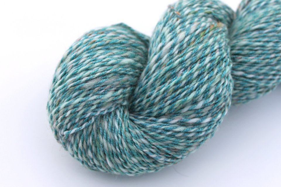 Handspun Yarn - DK Yarn - Merino / Silk - Spring Breeze