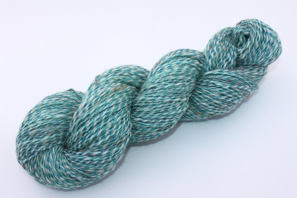 Handspun Yarn - DK Yarn - Merino / Silk - Spring Breeze