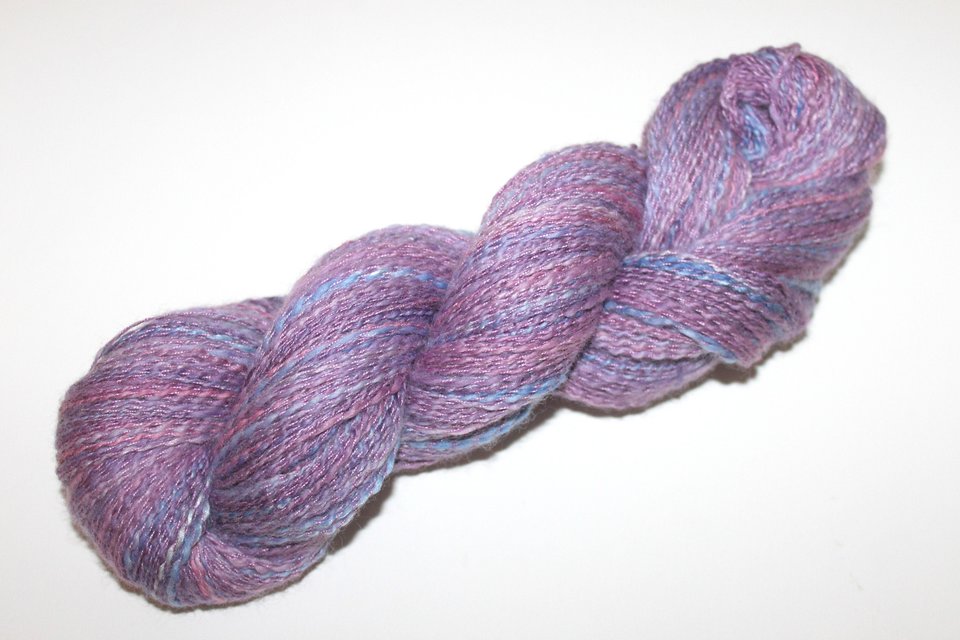 Handspun Twist Yarns | 2-Ply | Merino / Silk | Pretty Pansies