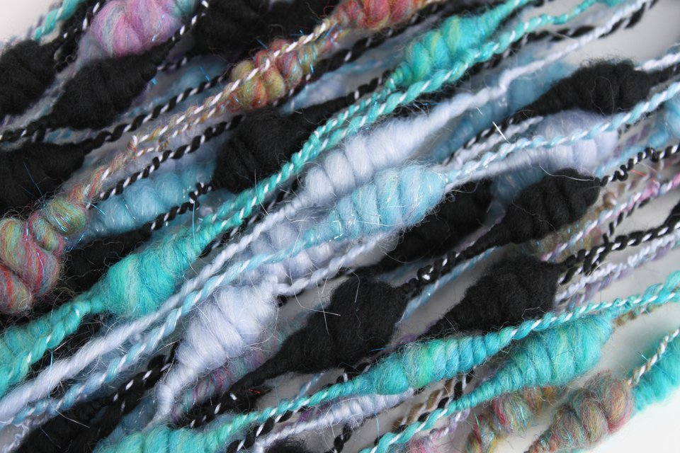 Handspun Art Yarn | Mixed Wool | Beehive Yarn