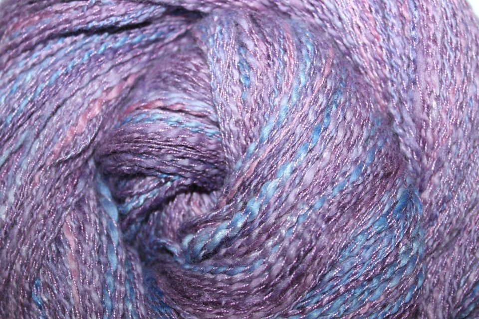 Handspun Twist Yarns | 2-Ply | Merino / Silk | Pretty Pansies