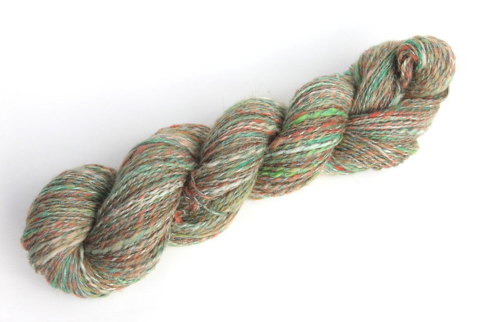 Handspun Yarn | BFL / Silk | Pine Forest