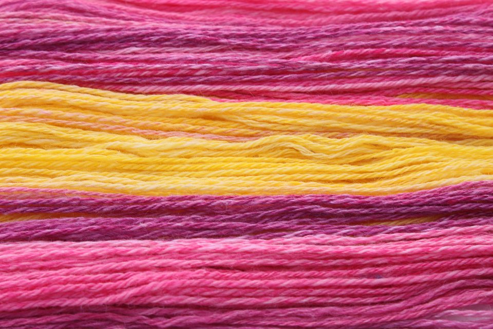 Handspun Yarn | Merino / Silk | Good Morning Sunshine