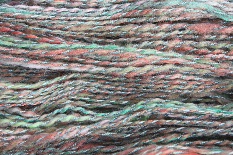 Handspun Yarn | BFL / Silk | Pine Forest